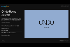 Ondo Roma Jewels – Custom Shopify Store for a Luxury Jewelry Brand